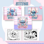 Arquivo Livro de Colorir Stitch