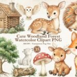 Kit Digital Bosque Cute