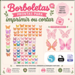 Arquivo Combo de Borboletas Diversas Cores e Modelos