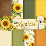 Kit Digital Encantos da Primavera Girassol - Papéis