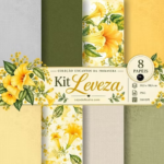 Kit Digital Encantos da Primavera Girassol  - Papéis 2
