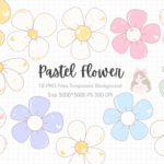 Kit Digital Floral Tons Pásteis