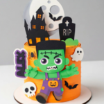 Arquivo Topo de Bolo Frankenstein Baby