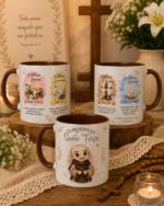 Arquivo Caneca Frei Gilson Santo Terço - Imagem 5