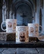 Arquivo Caneca Frei Gilson Santo Terço - Imagem 6