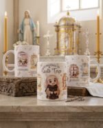 Arquivo Caneca Frei Gilson Santo Terço - Imagem 8