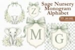 Kit Digital Monograma Verde
