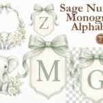 Kit Digital Monograma Verde