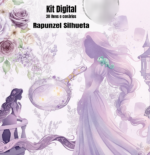 Kit Digital Rapunzel Silhueta