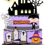 Arquivo Topo de Bolo Halloween Cemitério