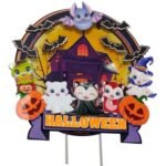Arquivo Topo de Bolo Halloween Circular