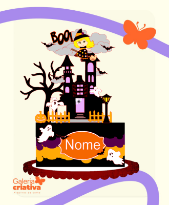 TP_-halloween1_-By-Flavia-Miranda Arquivo Topo de Bolo Halloween Castelo - Imagem 1