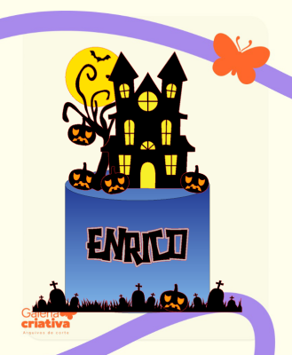 Topo-Halloween-1-Jessica-Medeiros-Art-_-Papier-1 Arquivo Topo de Bolo Halloween Castelo - Imagem 1