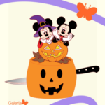 Arquivo Topo de Bolo Halloween Mickey e Minnie