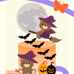 Arquivo Topo de Bolo Halloween Ursinhos