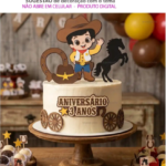Arquivo Topo de Bolo Cowboy