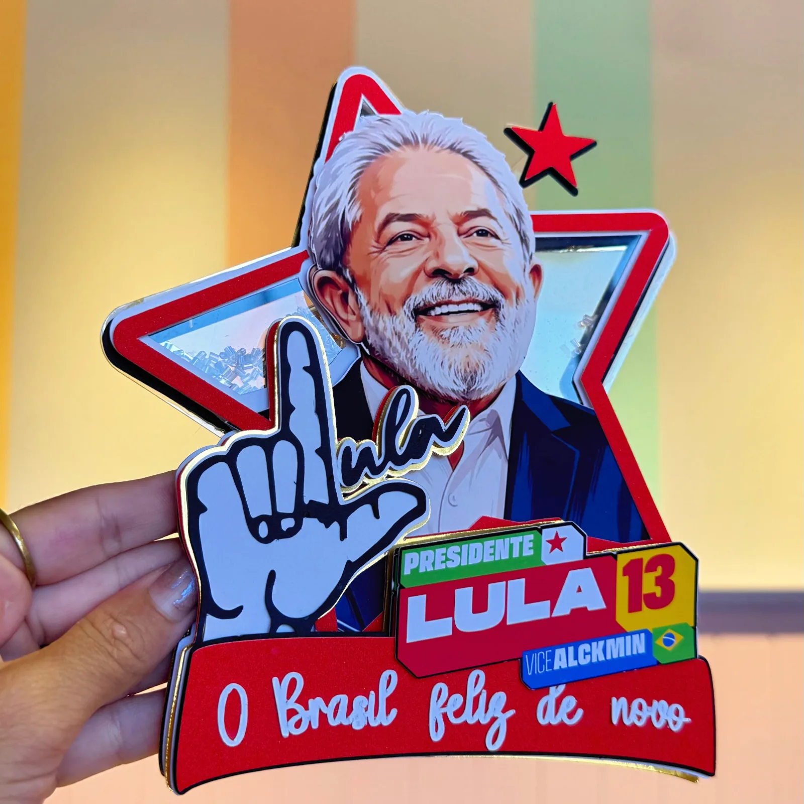 Topo de bolo LULA Arquivo Topo de Bolo Lula - Imagem 1