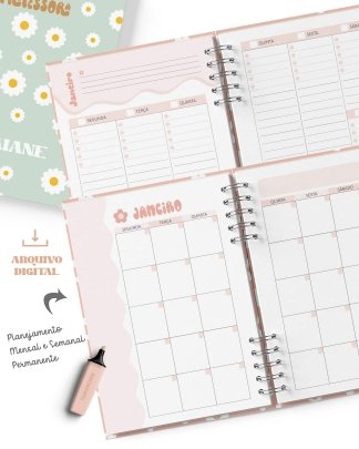 Arquivo Planner Permanente Professores Retrô 2027 - Imagem 7