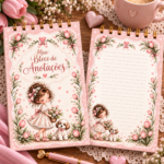 Arquivo Doce Jardim - Bloquinho e Bottons - Imagem 4