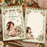 Arquivo Doce Jardim - Bloquinho e Bottons - Imagem 5