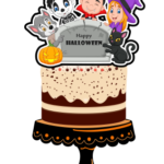 Arquivo Topo de Bolo Halloween Cute